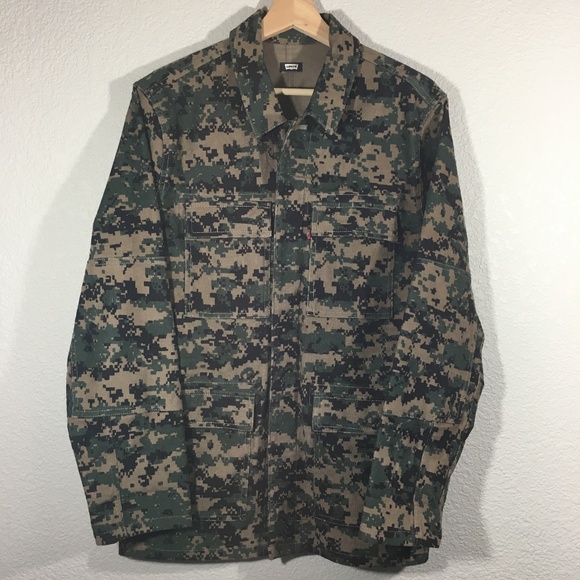 Levi's Other - Levi's Camouflage Men's Jean Jacket Size M Medium